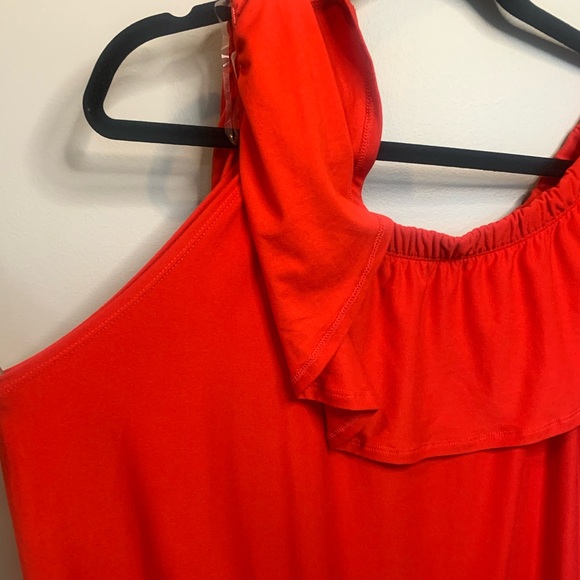 NWOT Plus size red off the shoulder dress - Picture 4 of 4